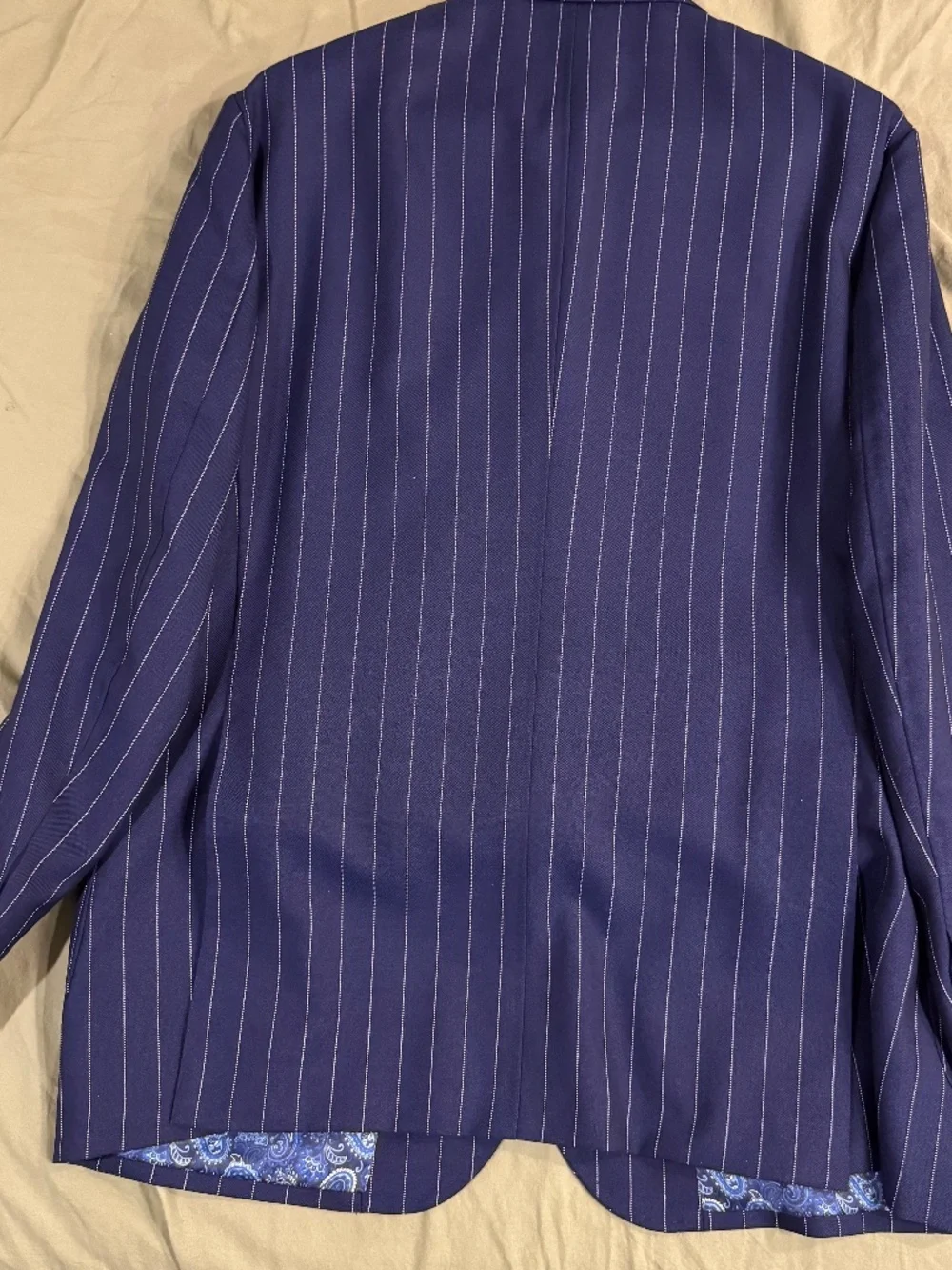 Suitsupply Navy Pinstripe Drago Super 130 Suit